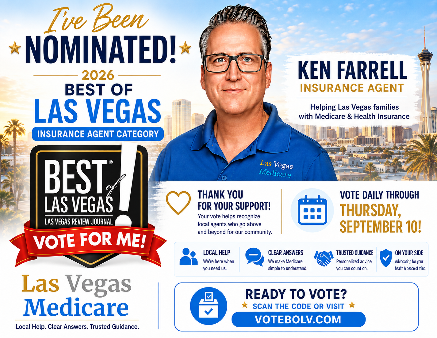 Ken Farrell Best of Las Vegas 2026 Nomination for Insurance Agent